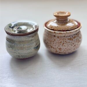 Jar Lidded Studio Pottery Cottagecore Boho Bohemian Country Ceramics